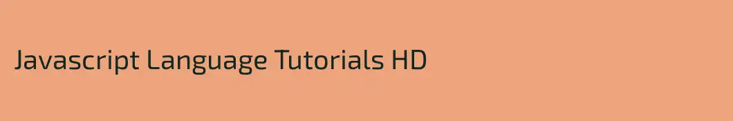 Javascript Language Tutorials HD